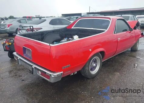 1981 Chevrolet El Camino из США, поврежденный, VIN 1GCCW80H7BD448022